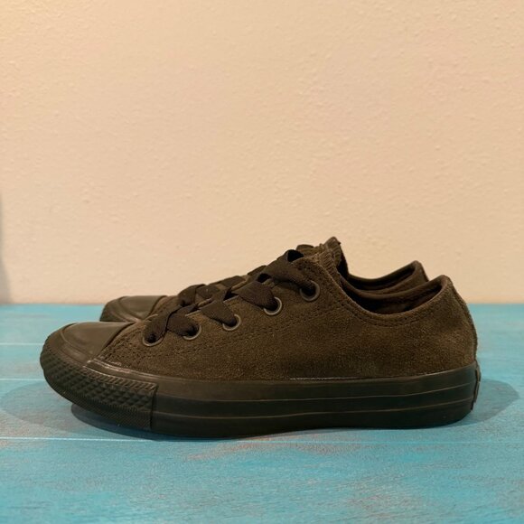 Converse All Star Low-Top Olive Green Suede Sneakers 162466C Women 5.5 - Picture 4 of 9